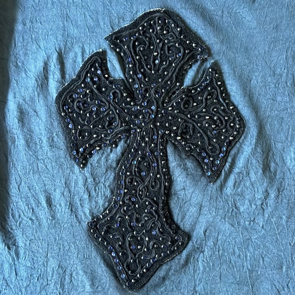 Velvet Stone Women's Blue Graphic Tee - Picture 3 of 5